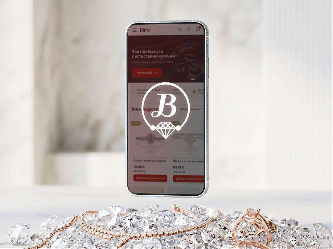 Birsé jewelry e-commerce redesign project preview